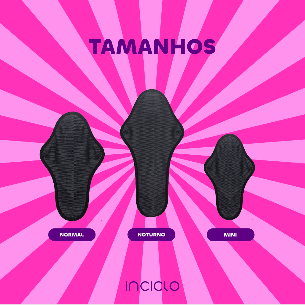 Absorvente Reutilizável - Aquarela Mini - Loja Inciclo