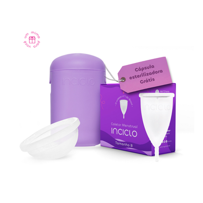 VIP - Kit Coletor + Disco Menstrual - GANHE CÁPSULA ESTERILIZADORA