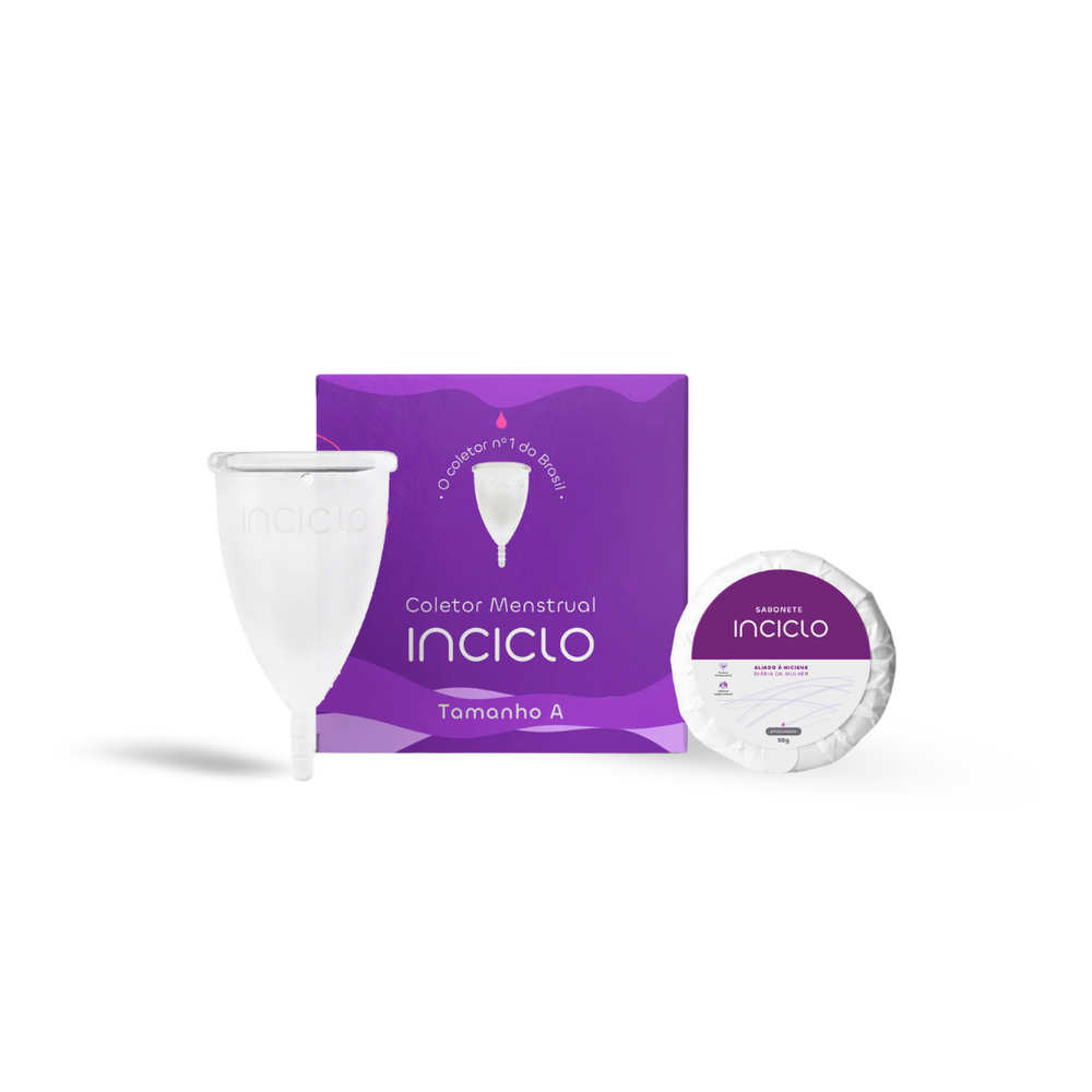 Kit Coletor Menstrual + Sabonete Íntimo em Barra Inciclo