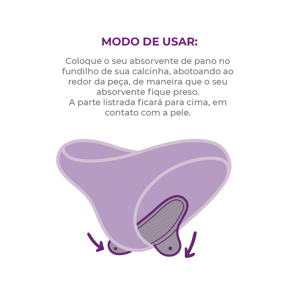 Absorvente Reutilizável Inciclo - Petróleo - Loja Inciclo