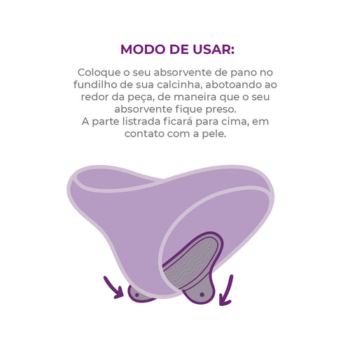 Absorvente Reutilizável Inciclo - Chocolate - Loja Inciclo