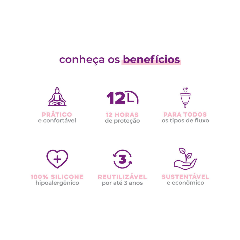 Kit Coletor + Disco Menstrual + Cápsula Esterilizadora - Loja Inciclo